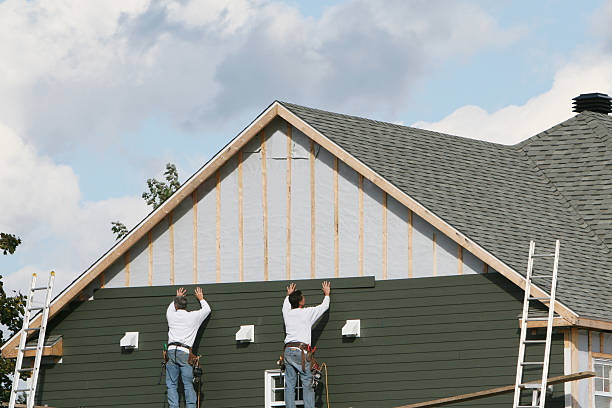 Professional Emergency Siding Repair technician working in Monrovia, MD